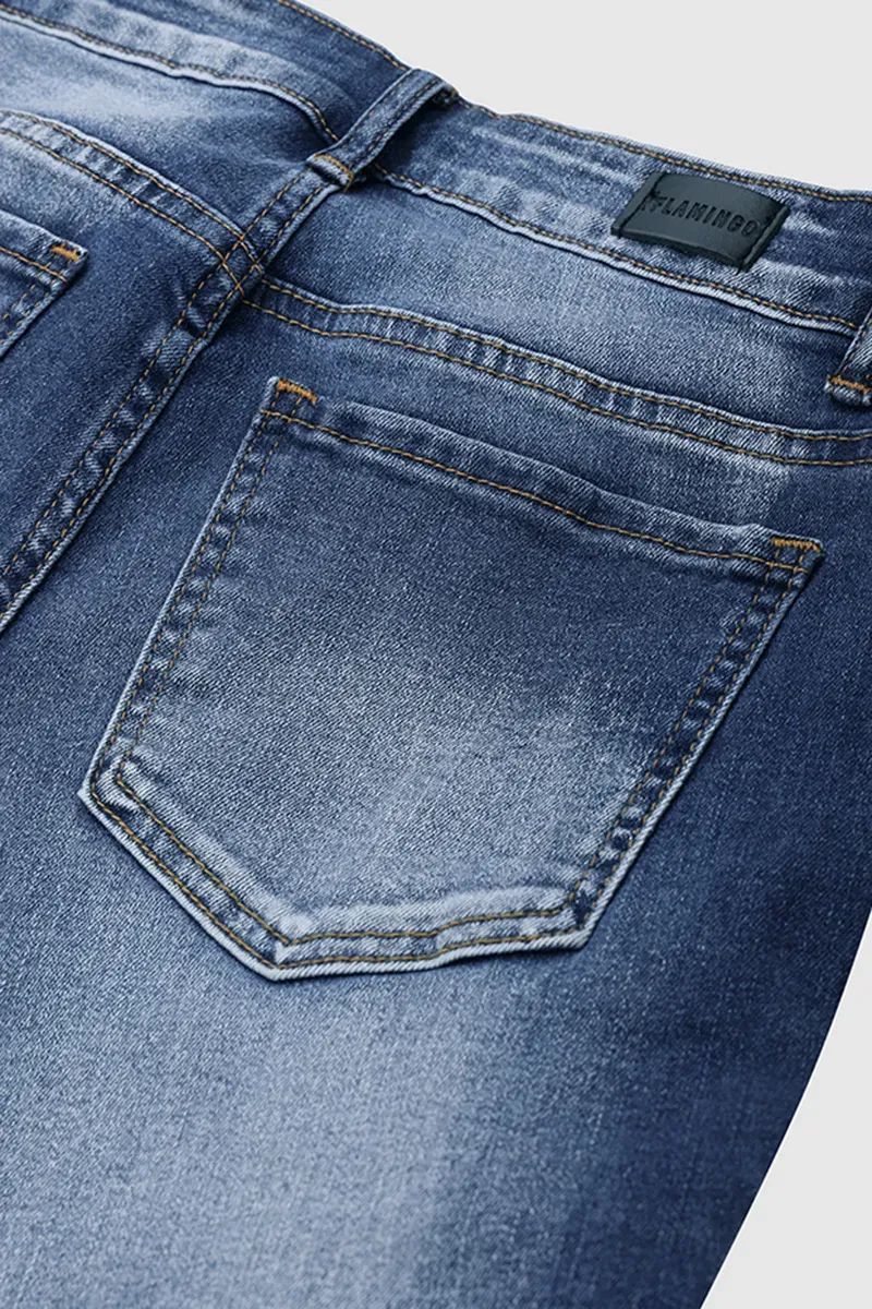 Distressed Low Rise Skinny Jeans