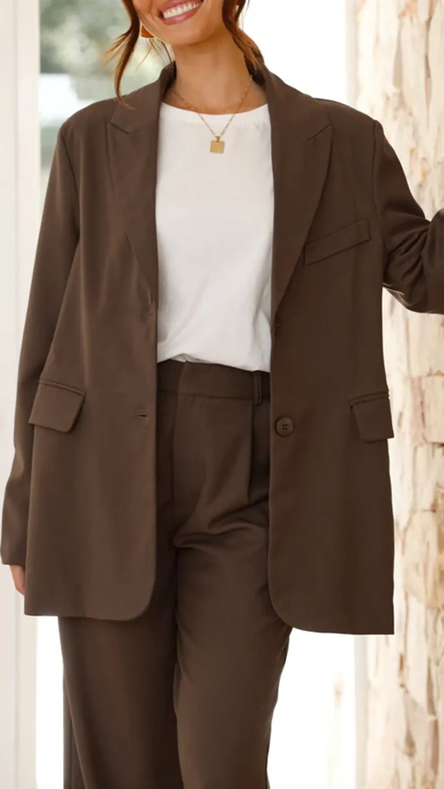 Comfortable Simple Suit Jacket