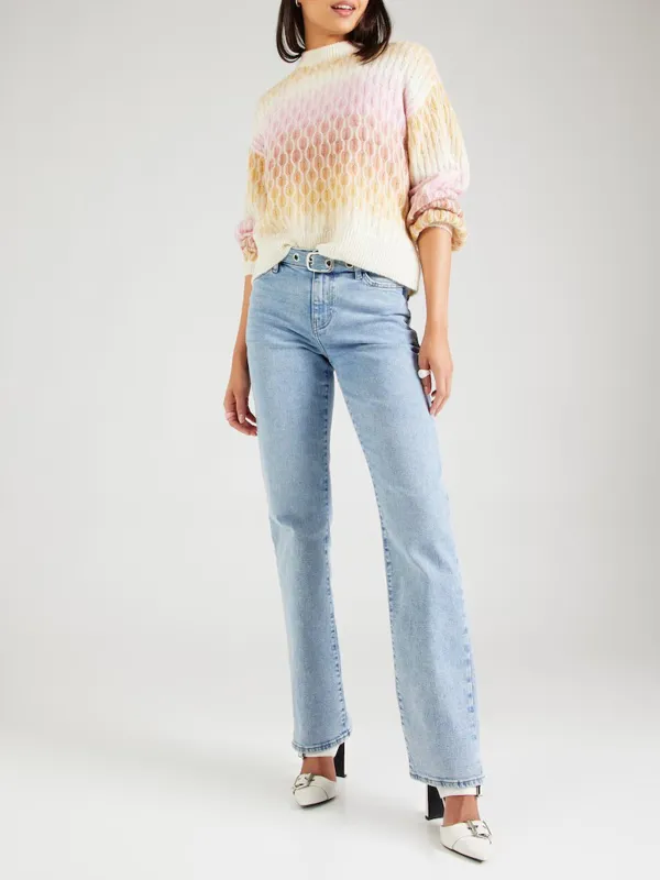 Light Blue Straight Casual Style Jeans