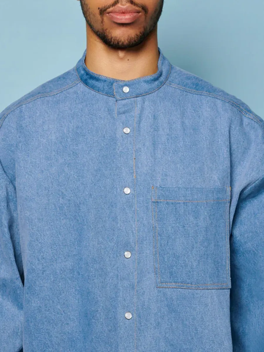 Casual Outfit Denim Bow Shirt