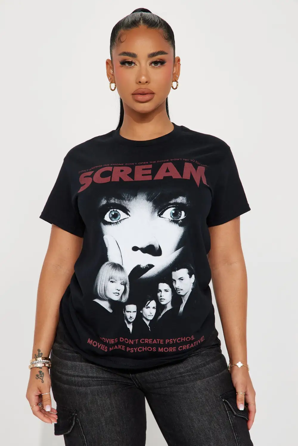Scream Movie Graphic Tee - Black