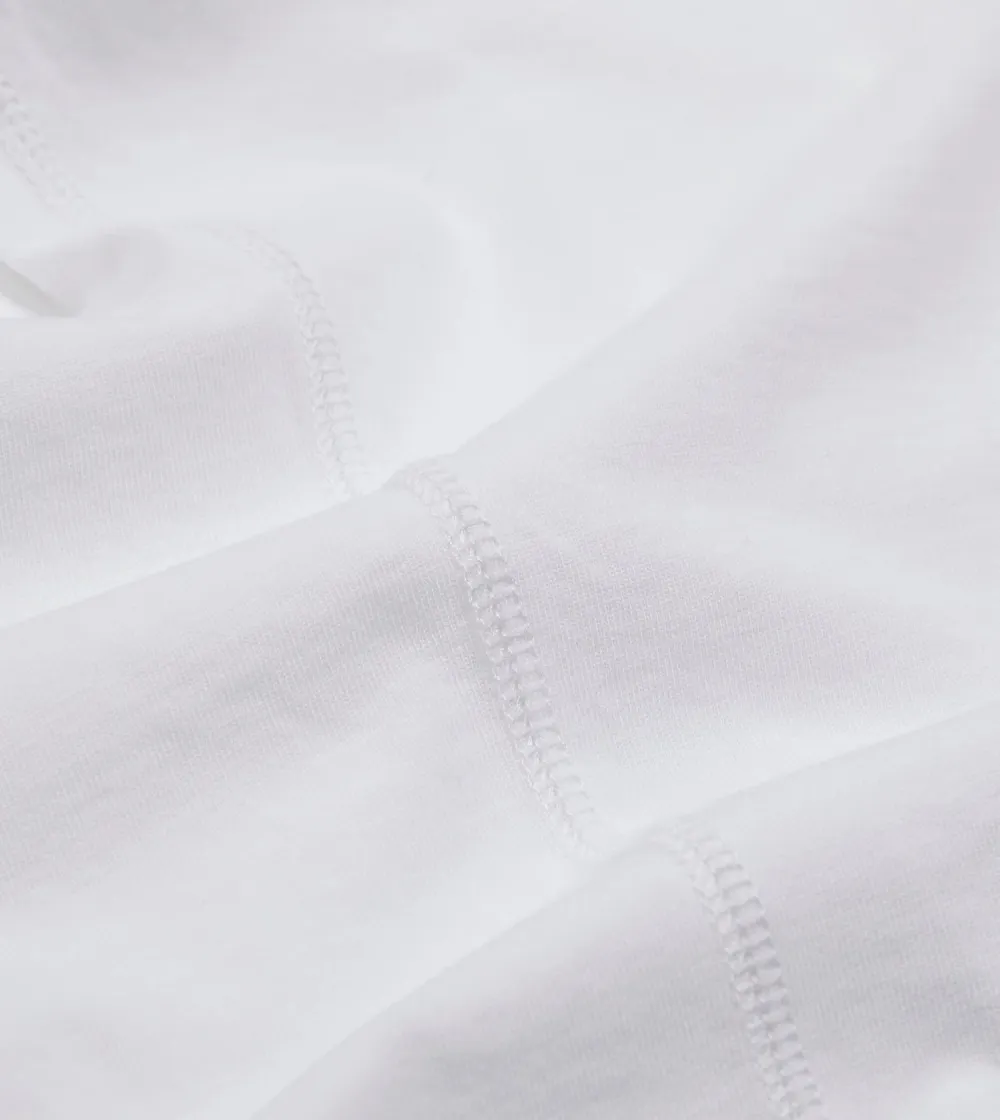 Daily White Cotton Crew Neck Hiking T-Shirt Casual Style