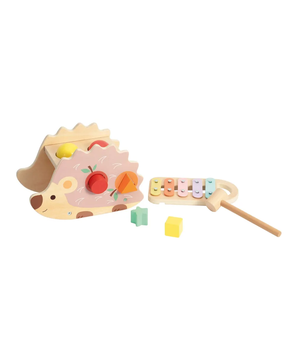 Classic World Hedgehog Wooden Hammer Toy
