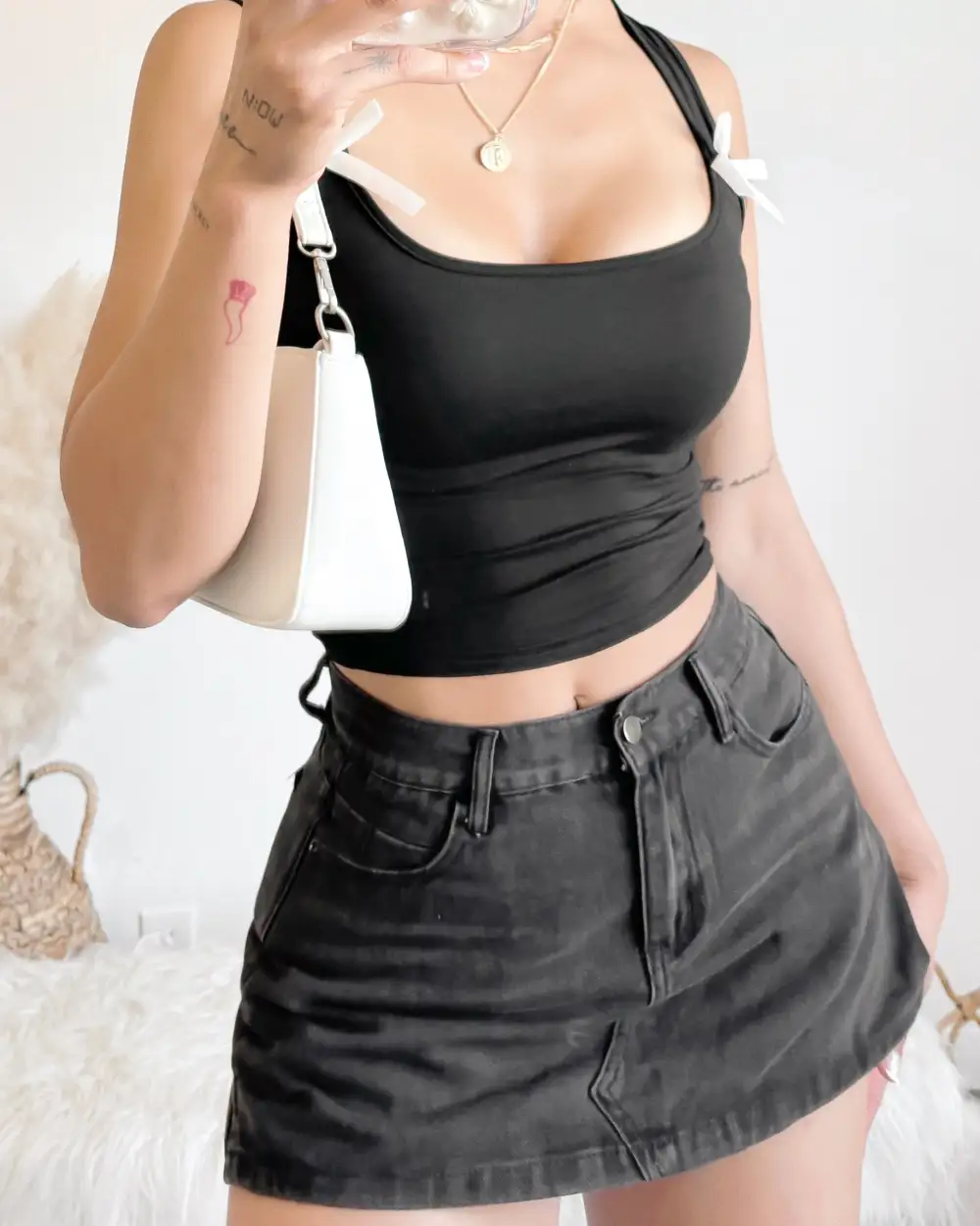 DIANA COQUETTE TANK TOP (WHITE)