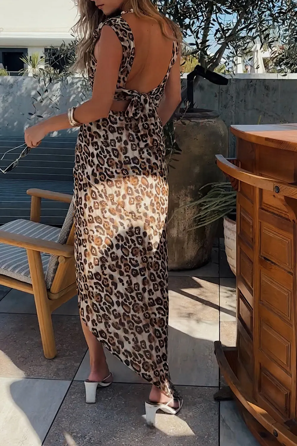 Leopard Maxi Skirt
