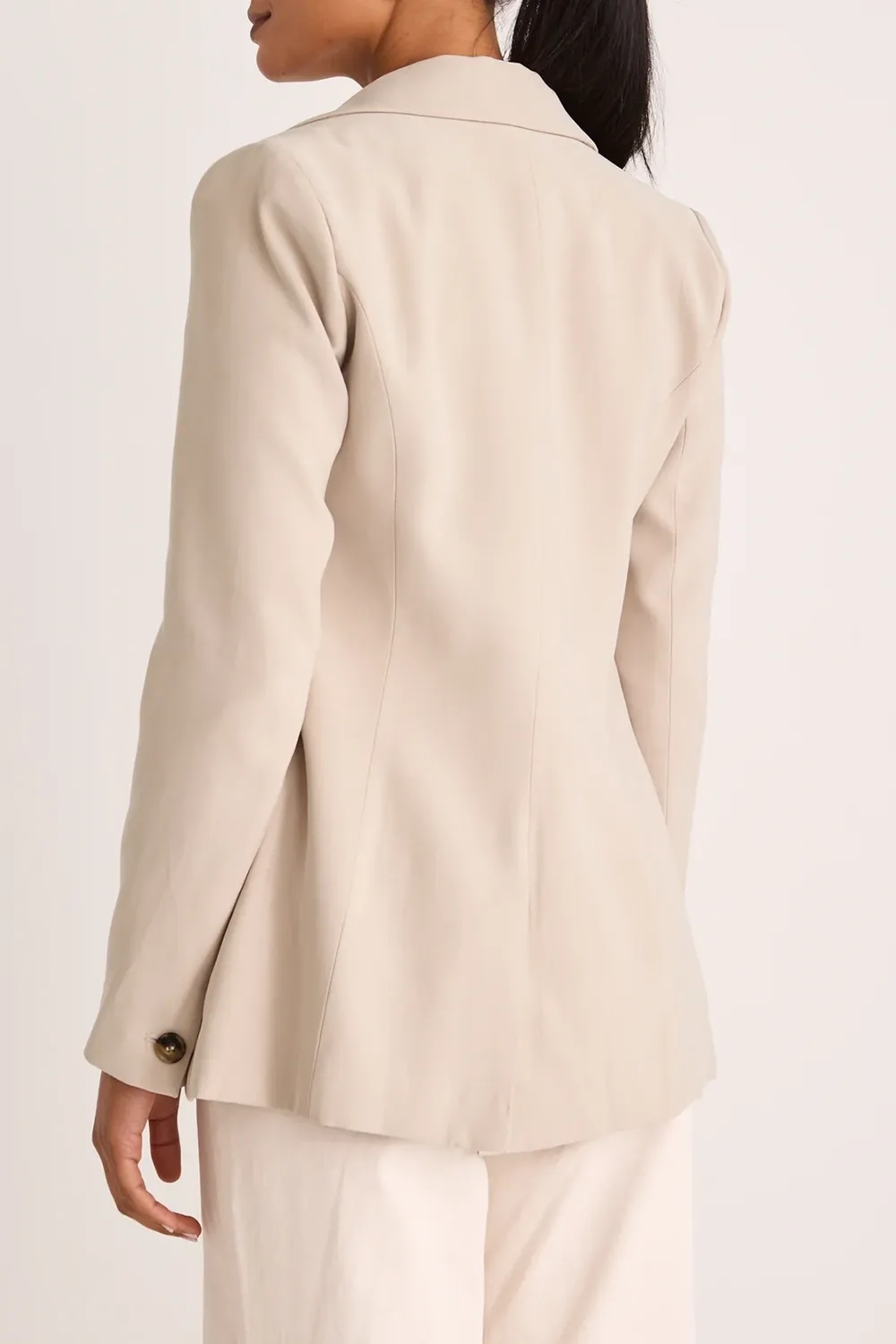Soft Touch Cinched Waist Blazer