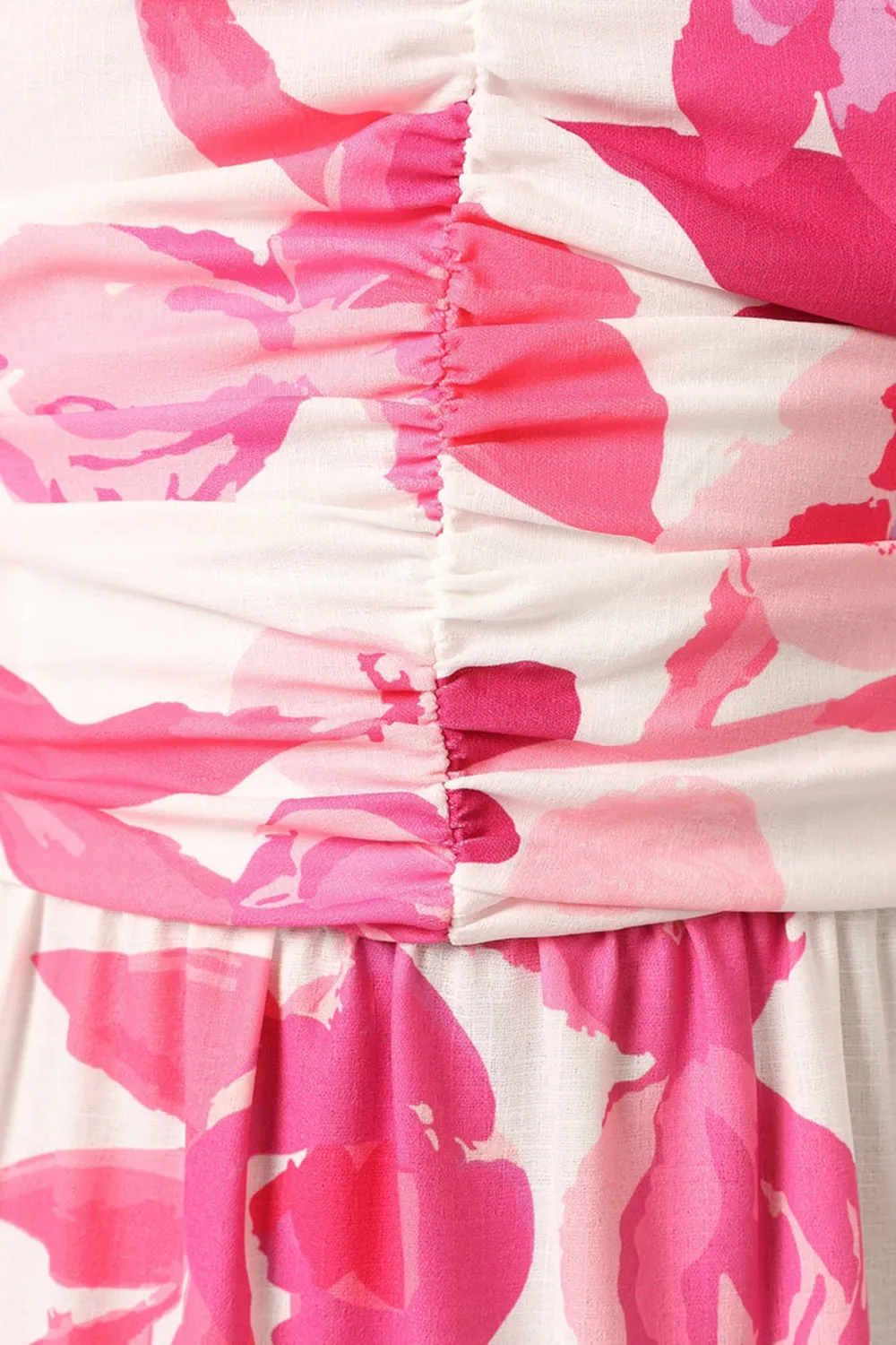 PINK FLORAL DAILY MAXI DRESS -