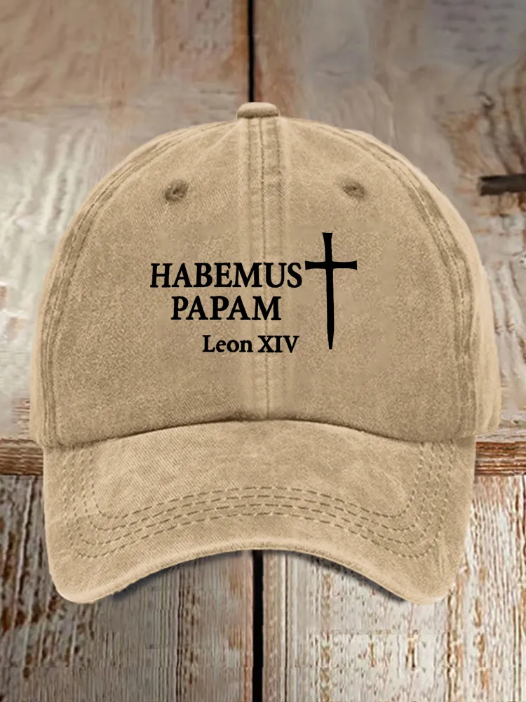 Habemus Papam Leon Xiv Printed Baseball Caps