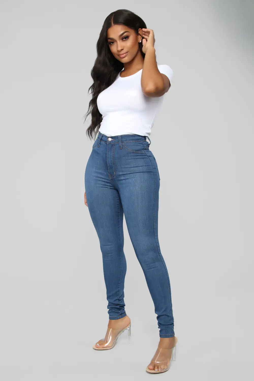 Sabrina Crew Neck Tee - White