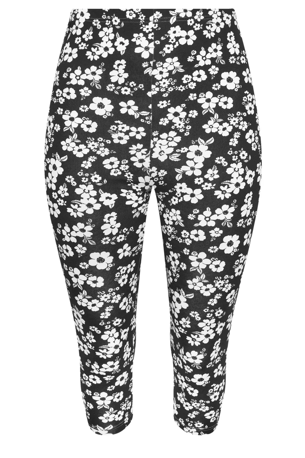 YOURS Curve 2 PACK Black Aztec Print Cropped Leggings