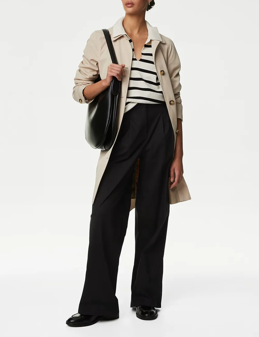 Cotton High Waisted Trousers