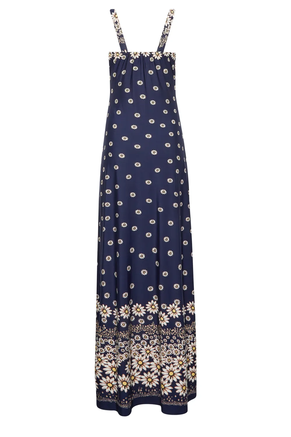 LTS Tall Navy Blue Daisy Print Maxi Dress