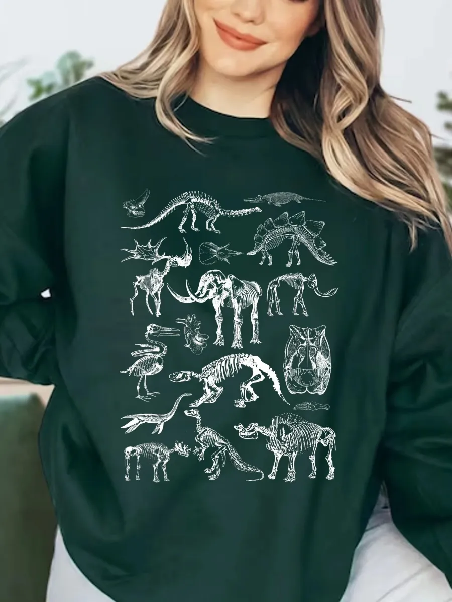 Dinosaur Skeleton Sweatshirt