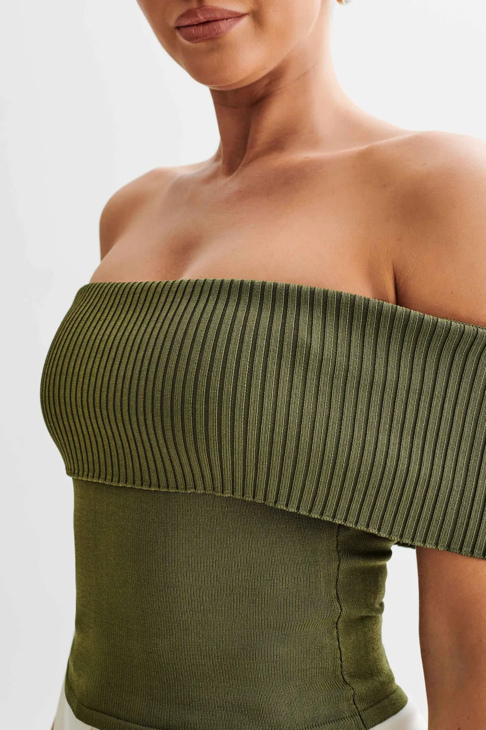 Off Shoulder Knit Top