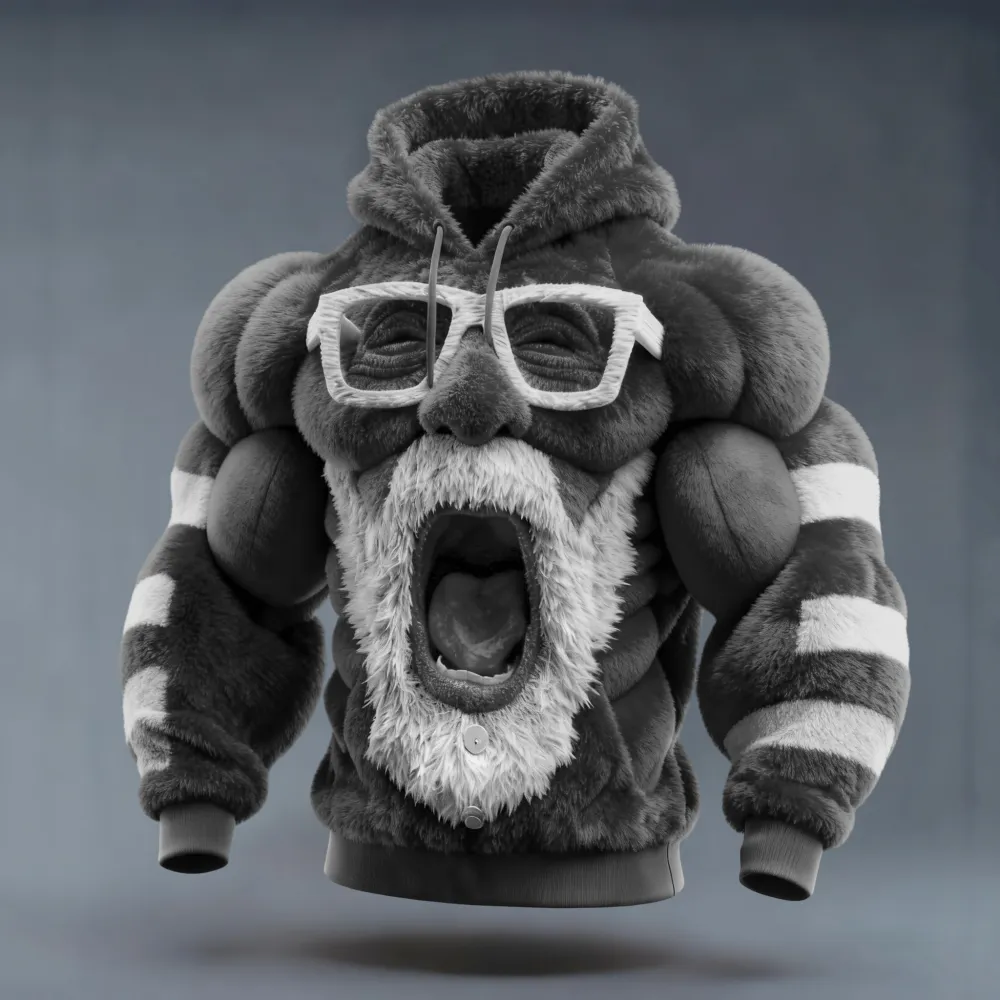 Ugly Christmas Sweater Funny Santa Claus Hooded Hoodie