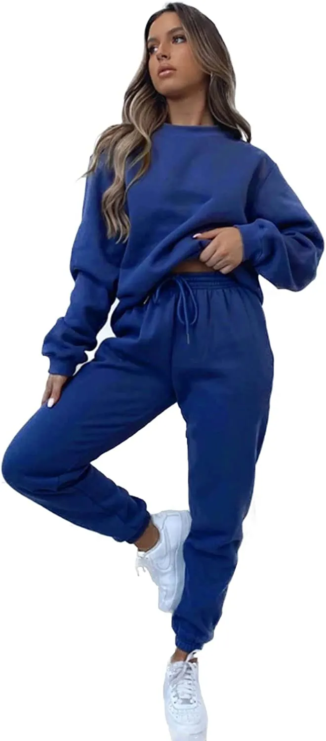 Sweatsuits for Women Set 2 Piece Jogging Suit Long Sleeve Pullover Sweatshirts Sweatpants Tracksuit Casual Outfits