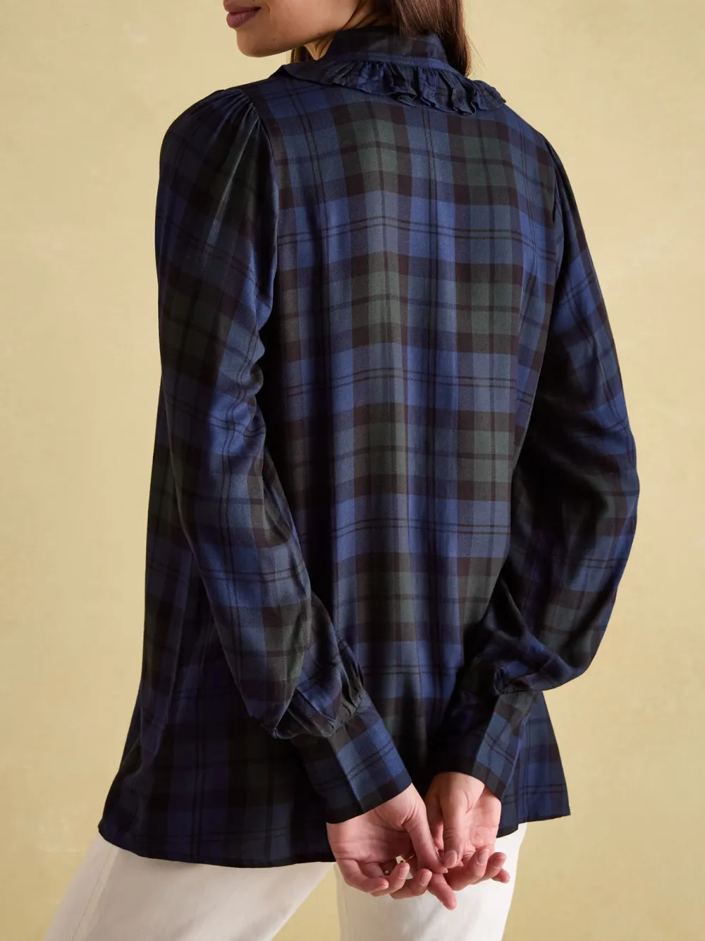 White Pleated Tuxedo-Style Shirt