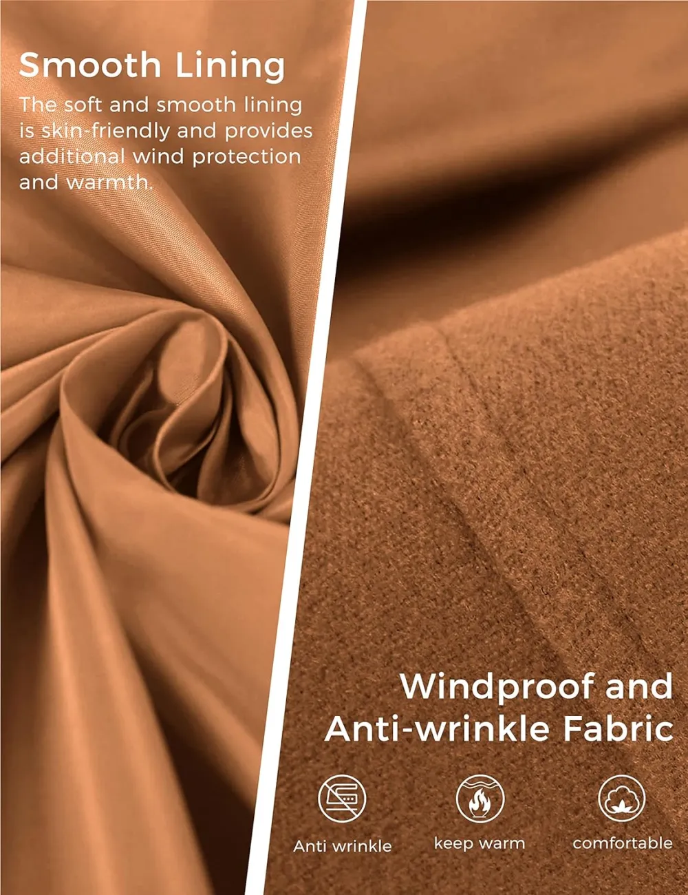 Women's Double Breasted Pea Coat Winter Mid-Long Trench Coat with Belt