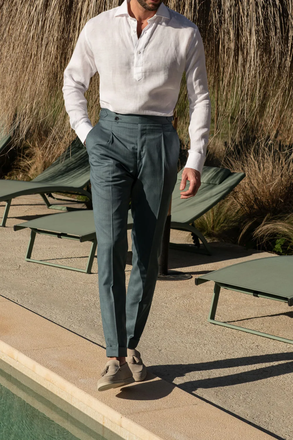 Water Green Trousers