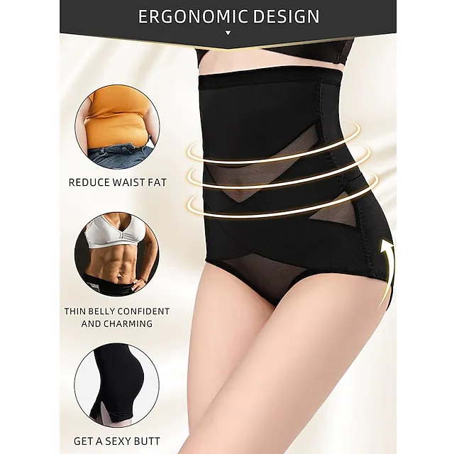 Corset Women's Control Panties Shapewears Office Party & Evening Running Gym Black Pink Apricot Sport Seamless Breathable Seamed Lace Up Tummy Control Push Up Basic Solid Color Spring & Summer Fall