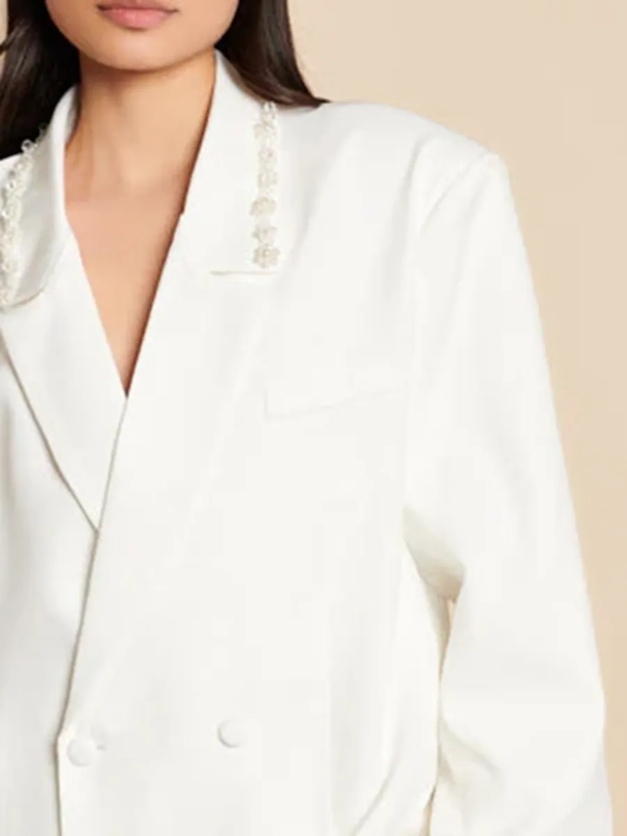 Easy Daily Outfit Pearl Blazer