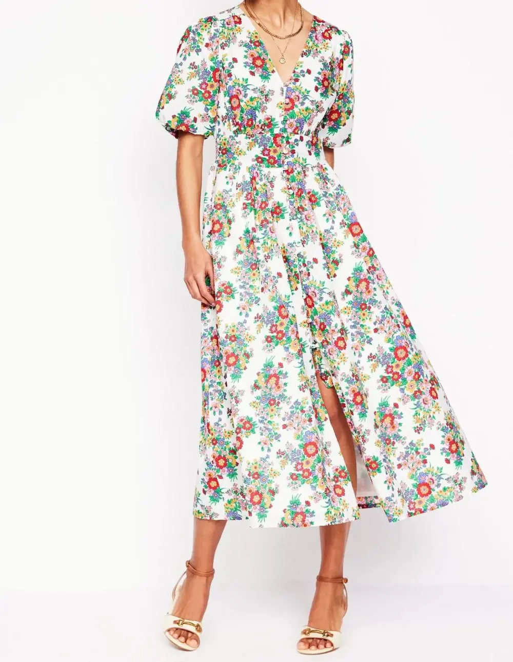Lillian Cotton Midi Dress