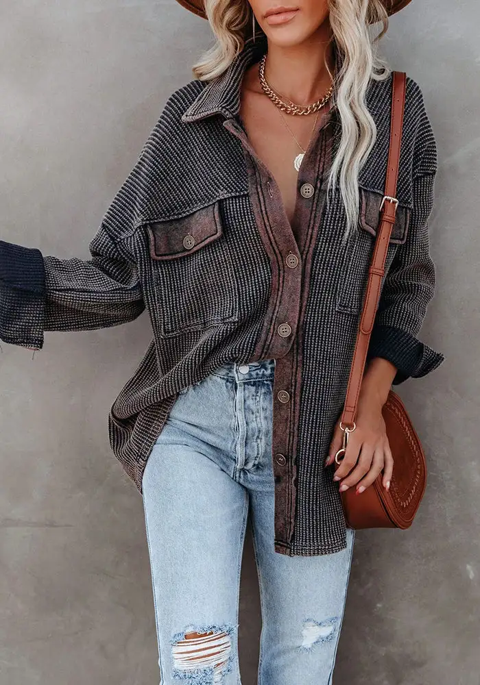 Button Down Utility Shacket Jacket