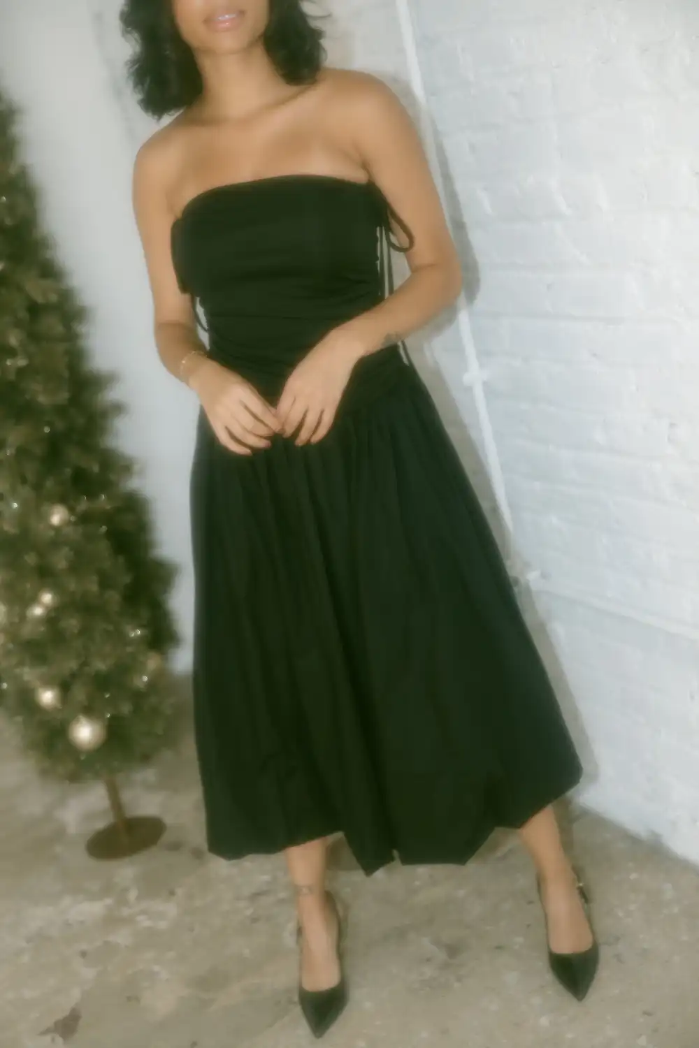 Black Tube Midi Dress