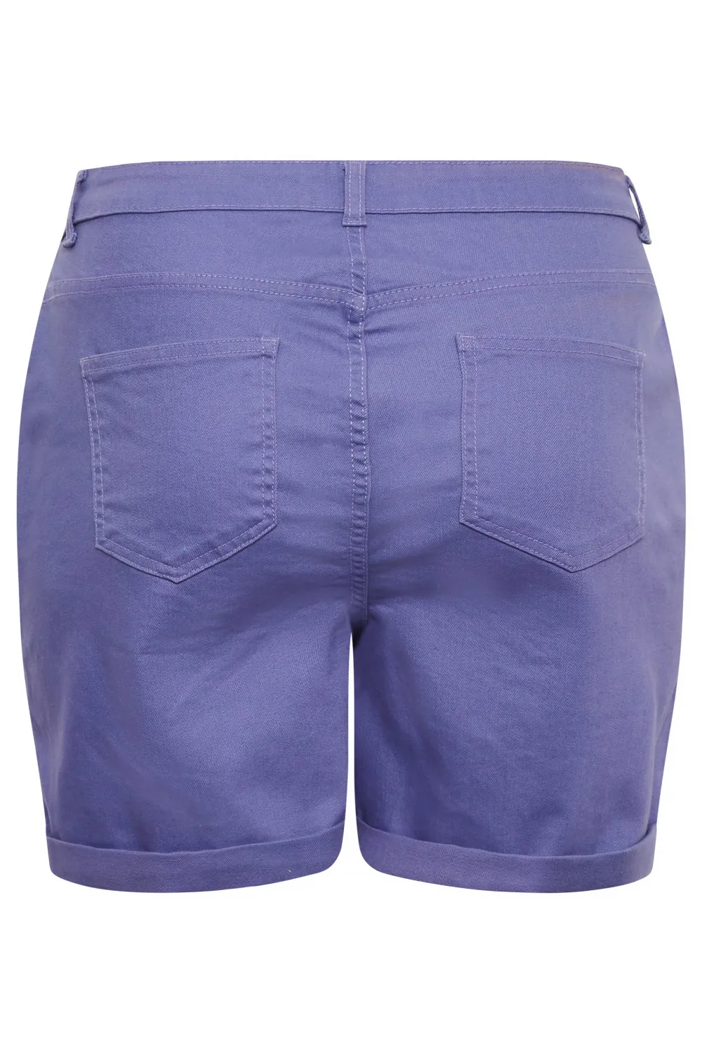 YOURS Curve Purple MOM Denim Shorts