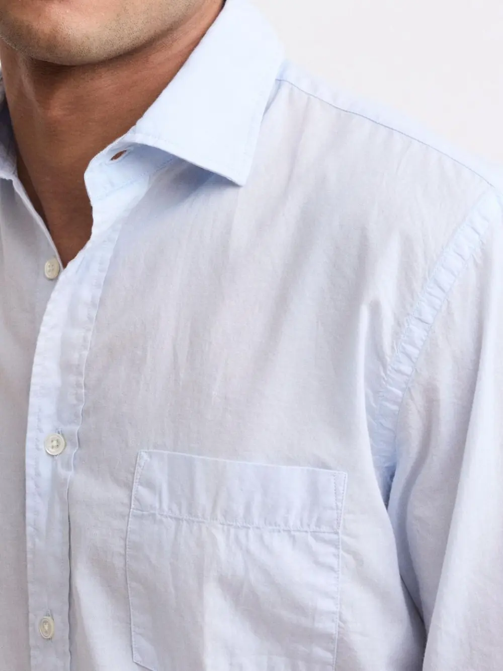 Casual Soft And Comfortable Light Blue Shirt