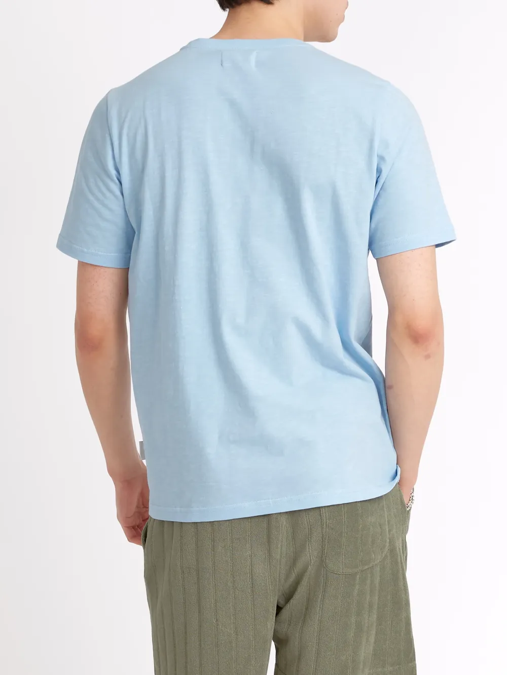 Sky Blue Casual Style Short Sleeve T-Shirt