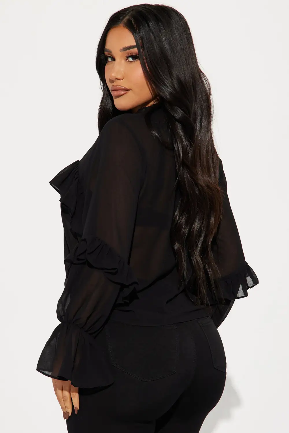 Birdie Blouse Top - Black