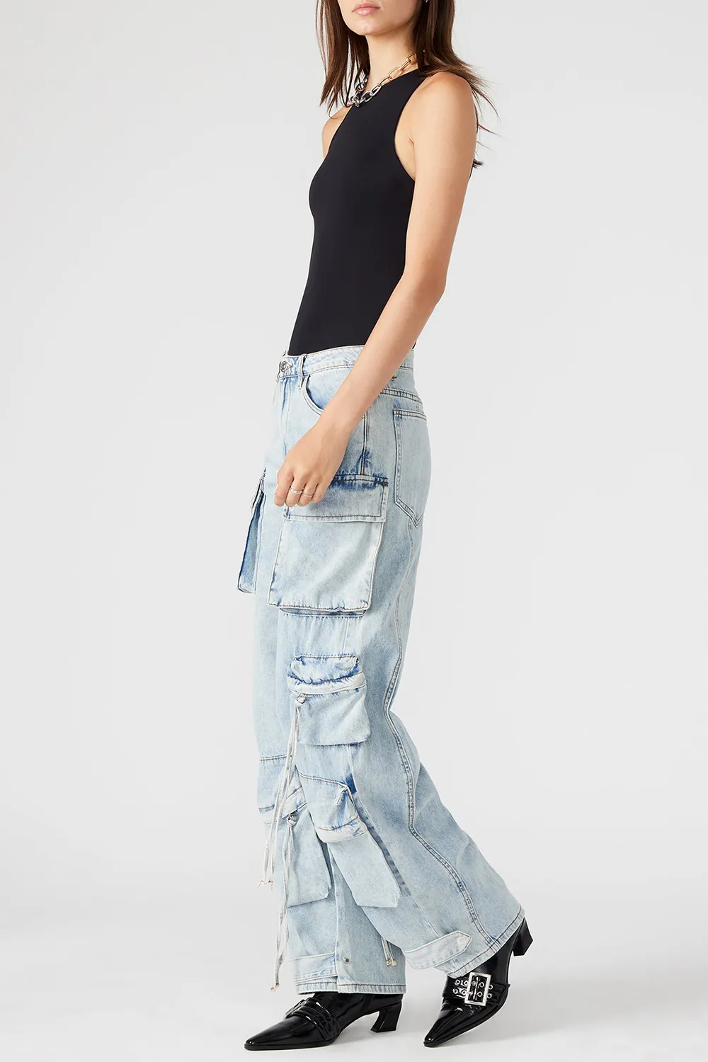 TWO SIDE POCKETS DENIM PANT