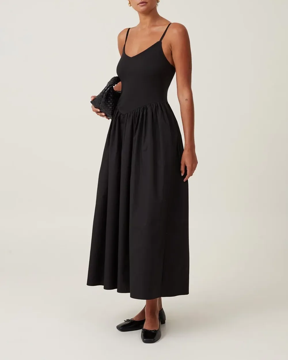 Splicing A-Line Maxi Dress