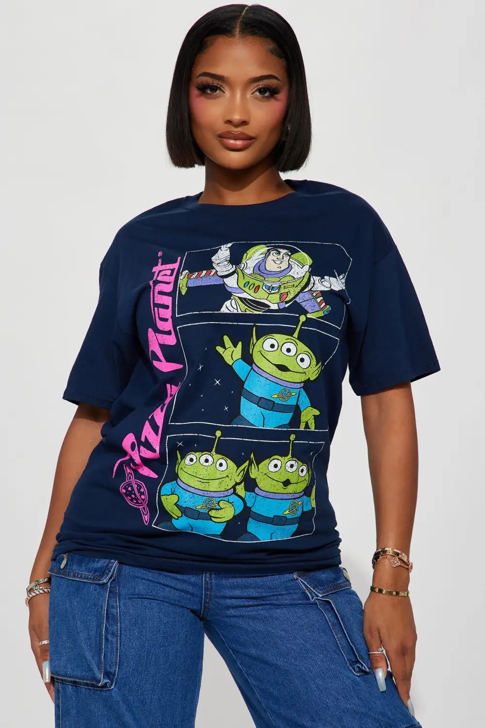 Pizza Planet Toy Story Graphic Tshirt - Navy