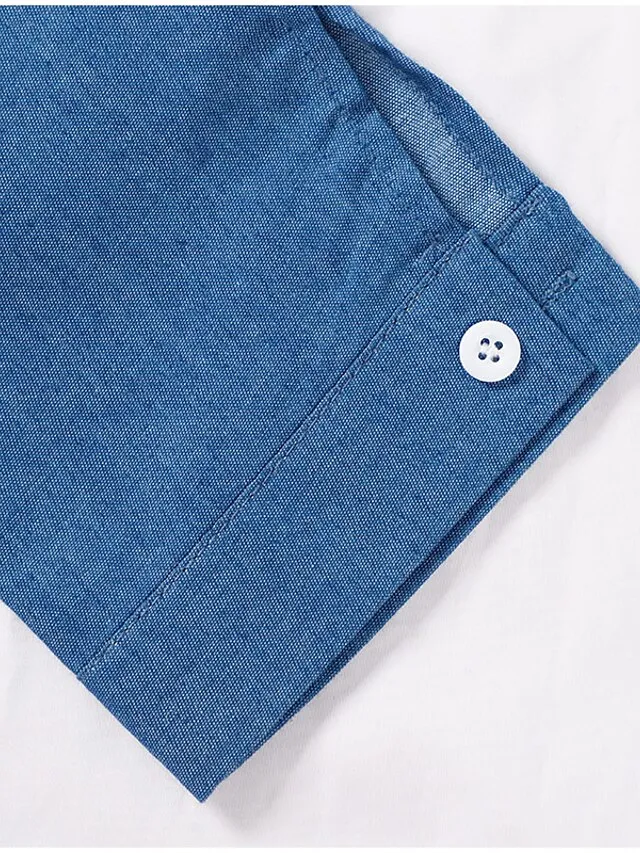 Women's Casual Dress Shirt Dress Casual Dress Geometric Print Button Pocket Shirt Collar Maxi long Dress Basic Casual Outdoor Daily Long Sleeve Regular Fit Leopard Pattern white Black Summer Spring S