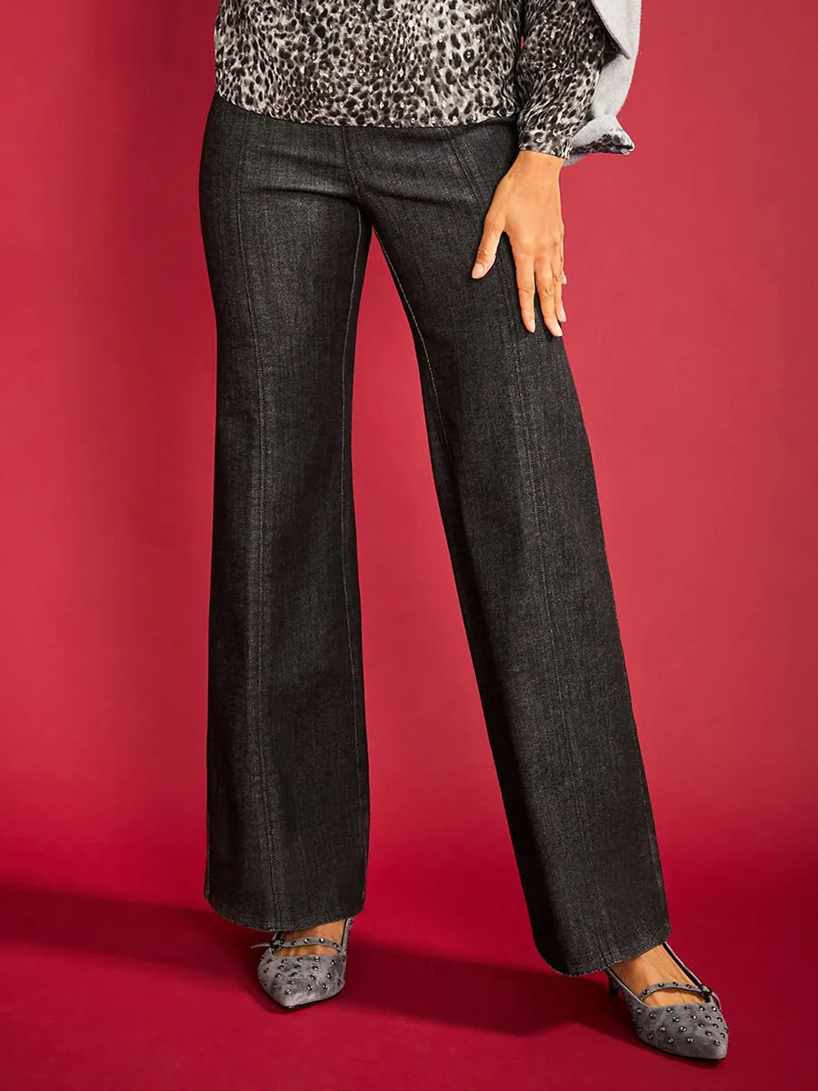 Women'S Stylish Mid-Rise Flared Jeans