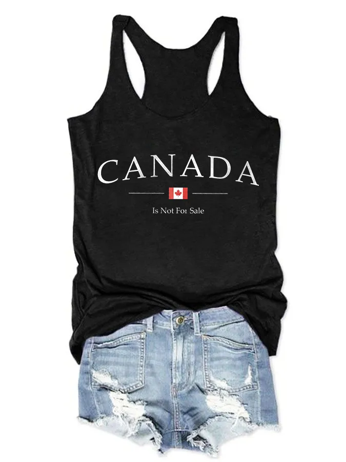 Women's Canada Is Not For Sale Crew Neck Vest