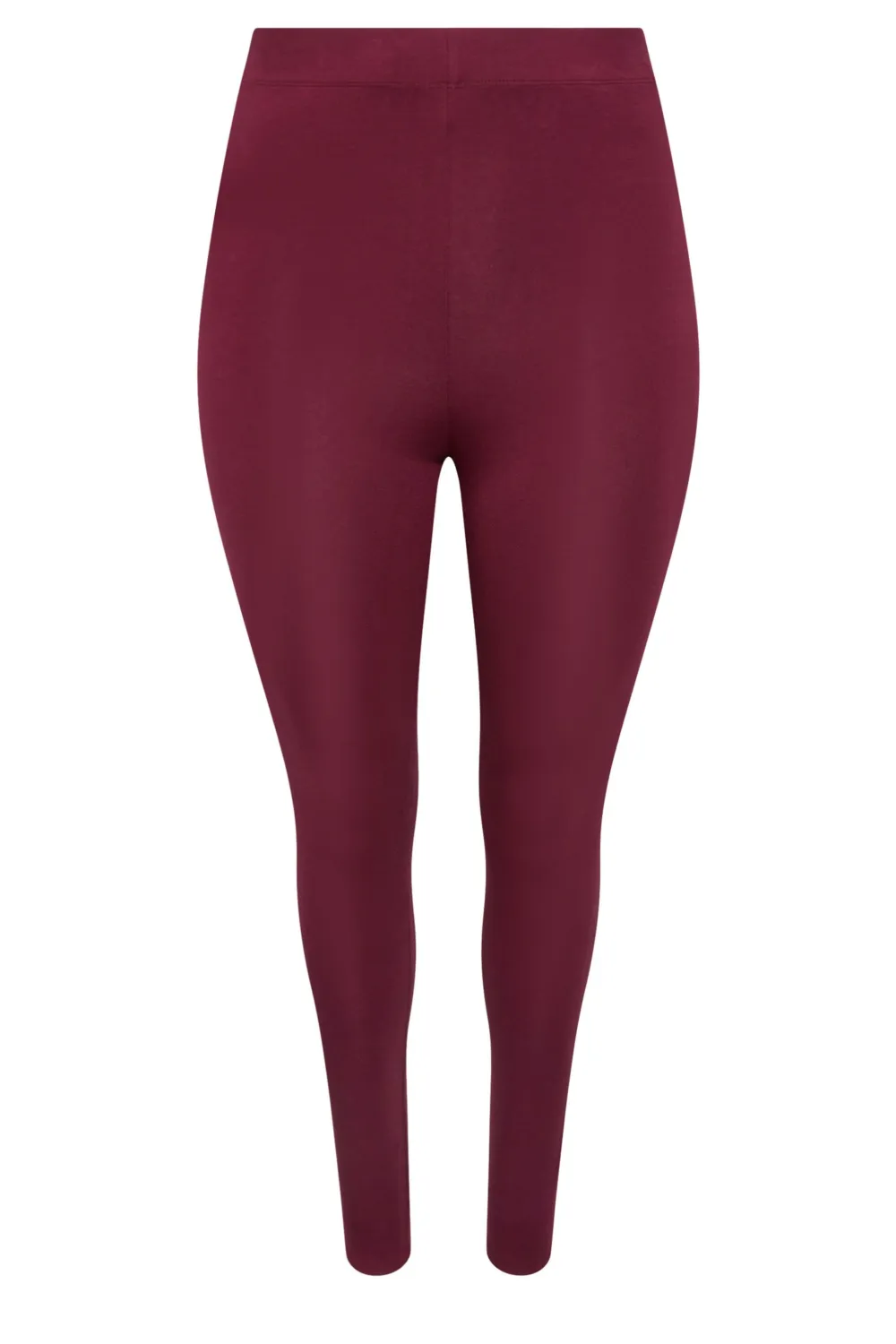 YOURS Curve Burgundy Red Leggings