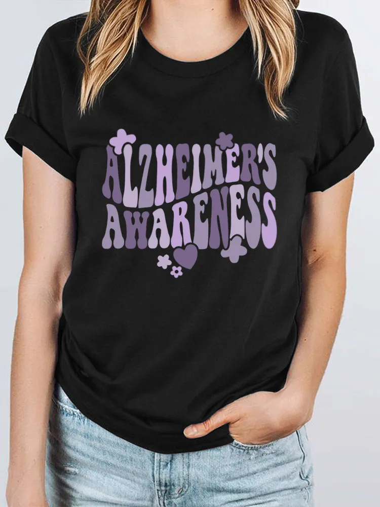 I Wear Purple For Someone Alzheimer's Awareness T-Shirt