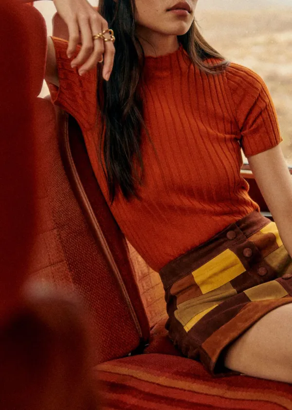 Turtleneck Solid Color Sweater