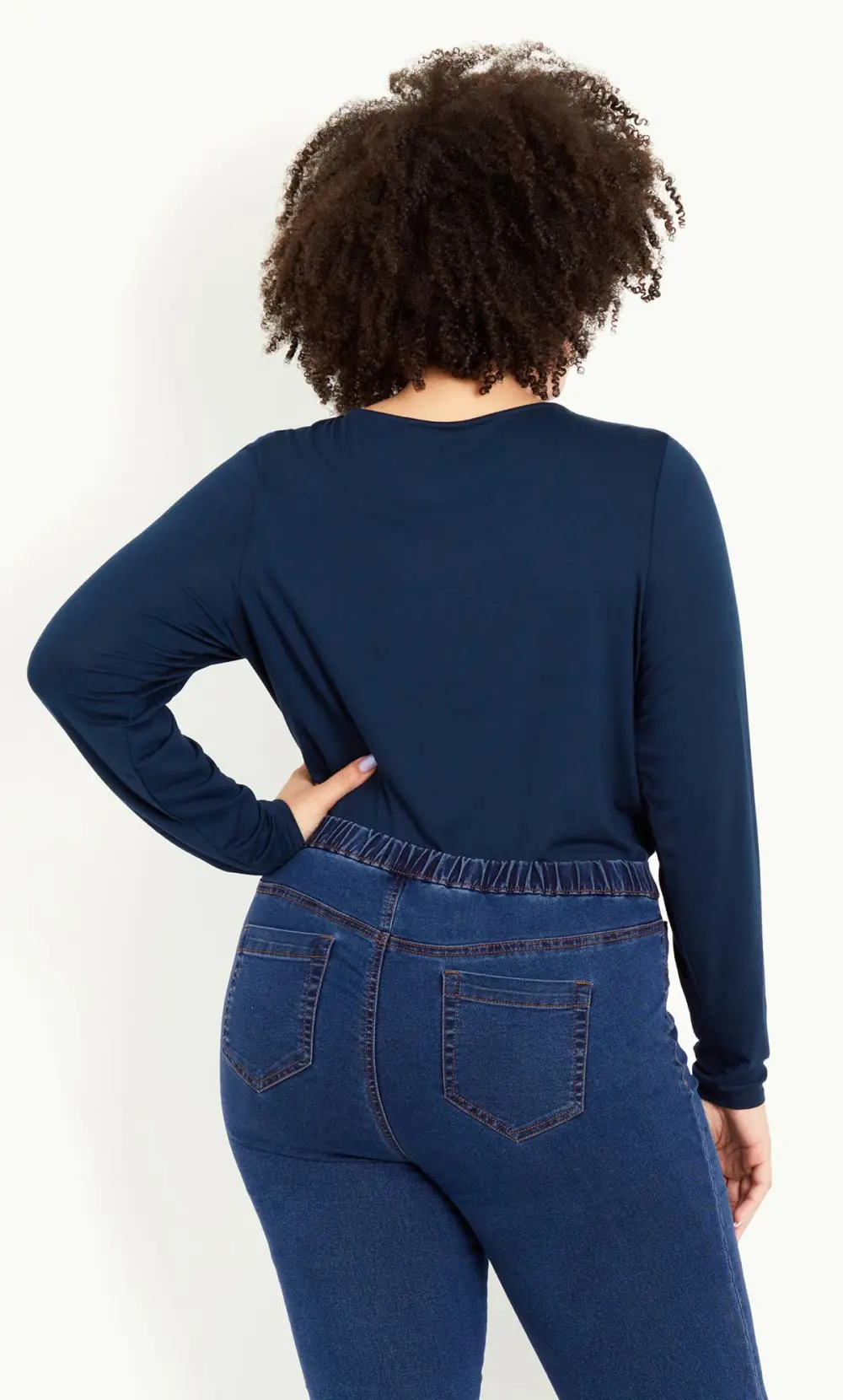 Evans Blue Mid Wash Denim Jegging