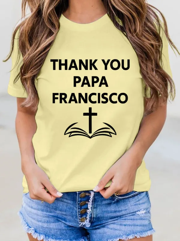 Women'S Thank You Papa Francisco T-Shirt