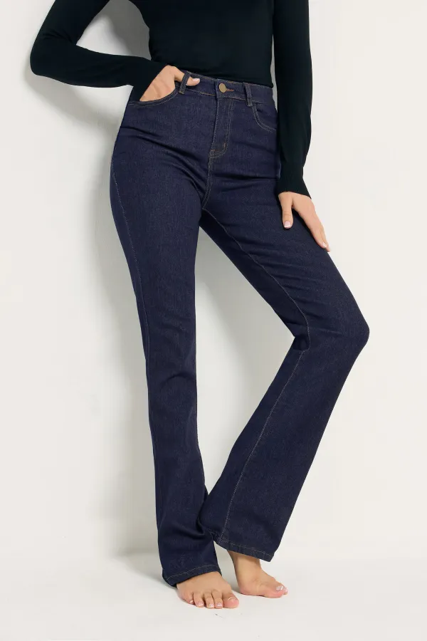 Bootcut Leg Daily Jeans with Pockets
