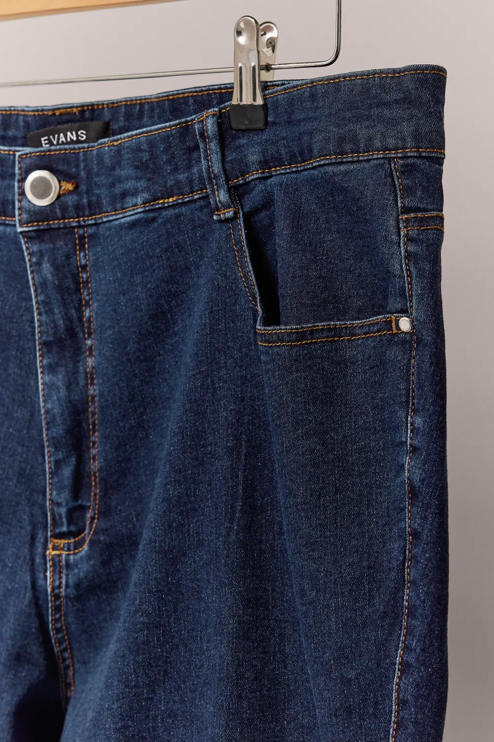 EVANS Curve Black Straight Leg Jeans