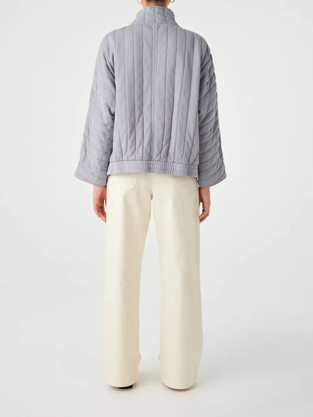 Casual Style Long Sleeve Jacket Cement