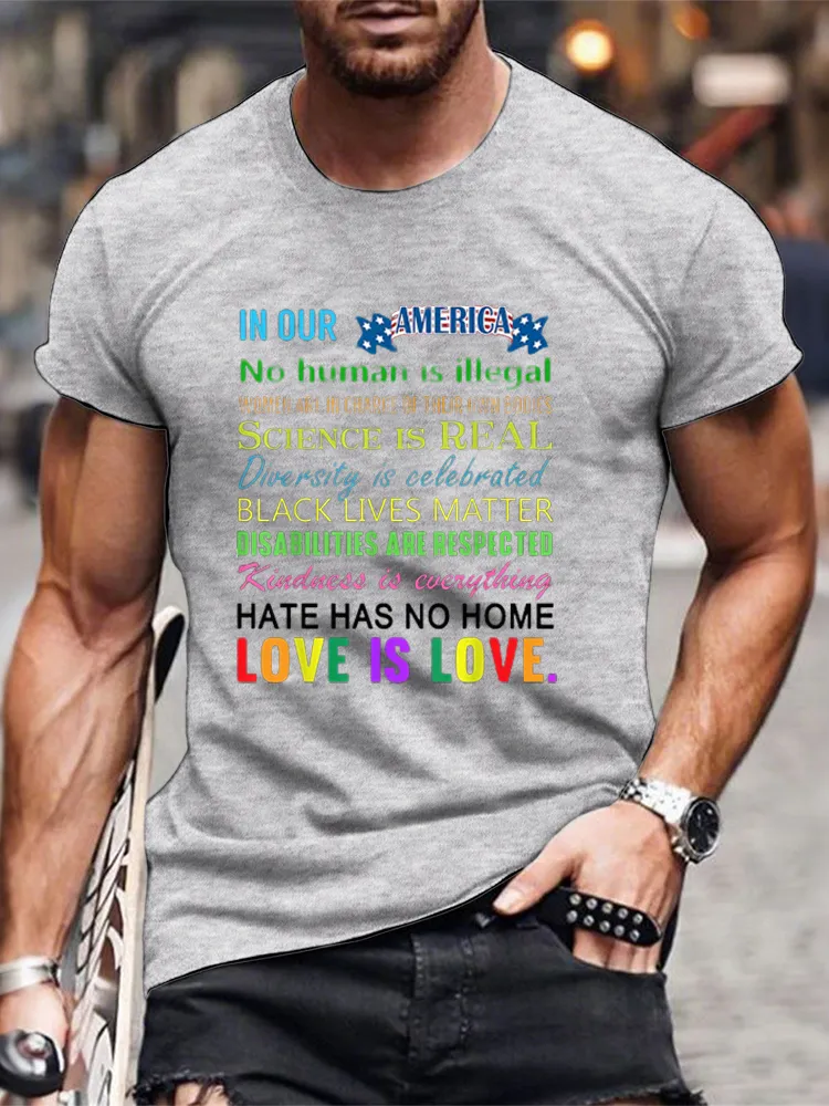 Men'S T-Shirt Science Is Real Black Lives Matter Womens Love Is Love LGBTQ T Shirt