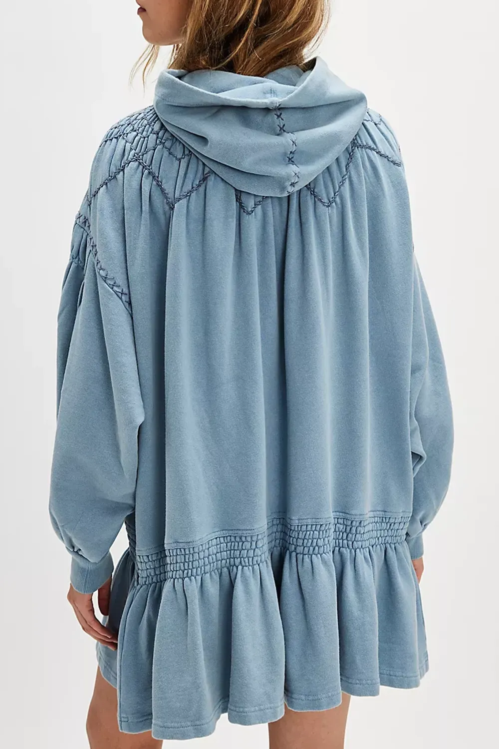 Smocked Waist Ruffled Mini Dress