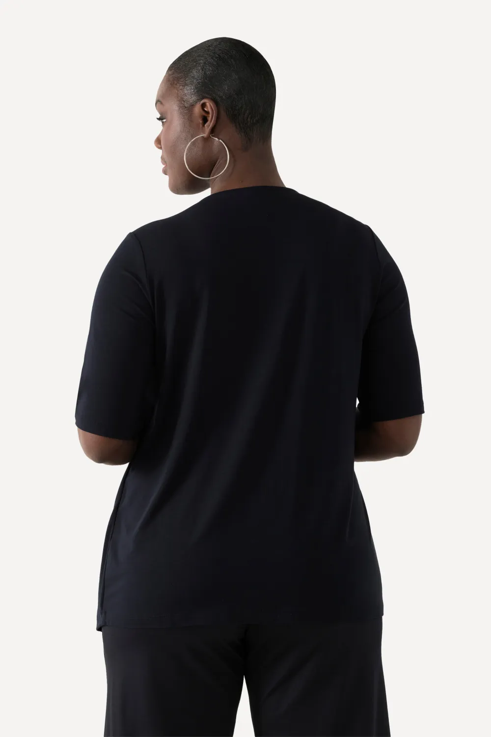 Two-in-One-Shirt Ringel Rundhals Halbarm