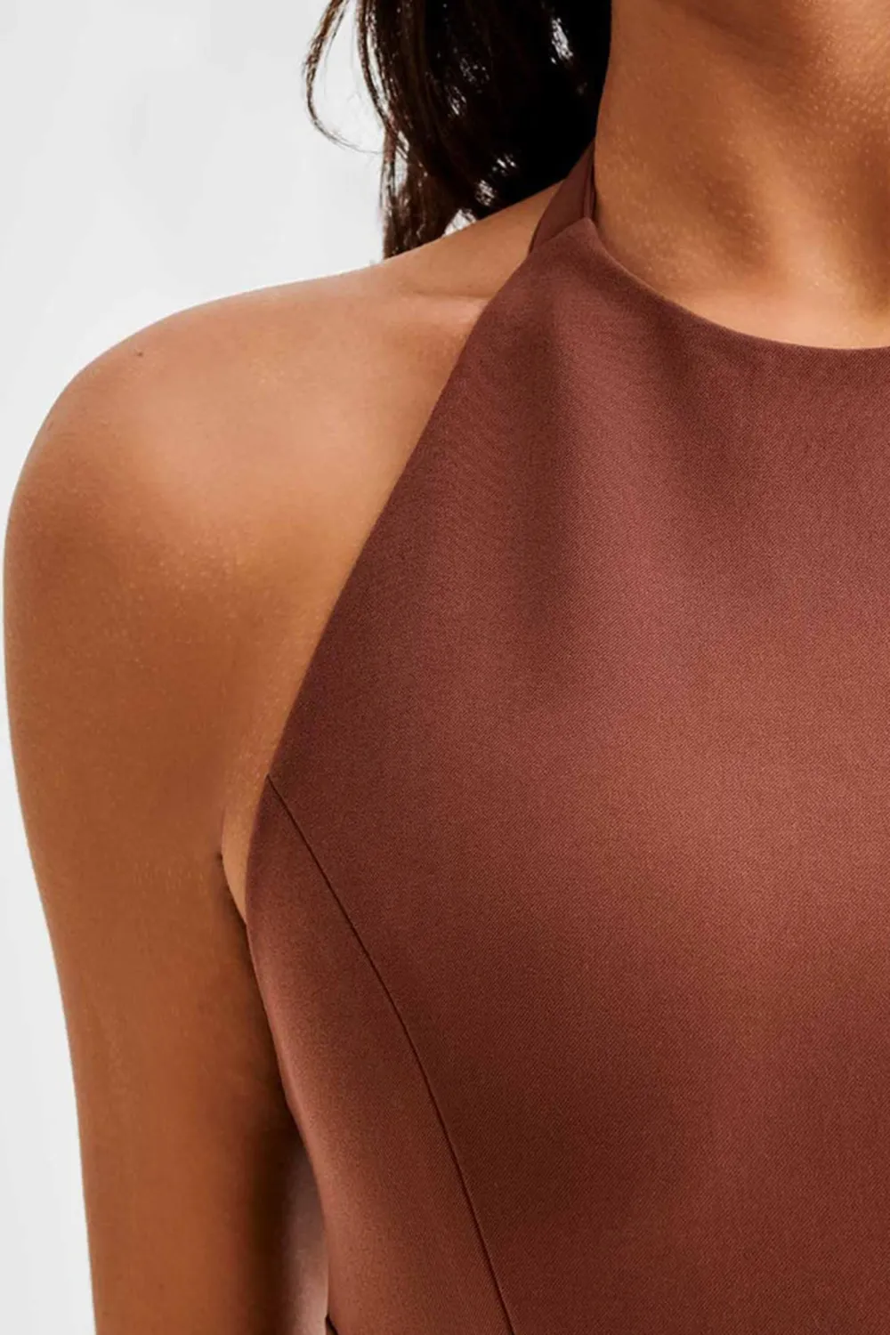 Suiting Halter Top With Buckle